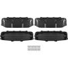 imageSAUTVS 2PCS UTV Windshield Vents Self Install Kit Windscreen Ventilation Defrost Defog for Hard Coated Polycarbonate Windshield Compatible with CanAmPolarisKawasakiHondaYamaha Accessories