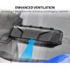imageSAUTVS 2PCS UTV Windshield Vents Self Install Kit Windscreen Ventilation Defrost Defog for Hard Coated Polycarbonate Windshield Compatible with CanAmPolarisKawasakiHondaYamaha Accessories