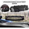 imageSAUTVS 2PCS UTV Windshield Vents Self Install Kit Windscreen Ventilation Defrost Defog for Hard Coated Polycarbonate Windshield Compatible with CanAmPolarisKawasakiHondaYamaha Accessories