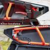 imageSAUTVS 4PCS Metals Door Handles for Can Am X3 MAX Black Powder Coating Door Latches for CanAm Maverick X3 X DS RS Turbo R Max 4 Door Models Accessories