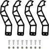 imageSAUTVS 4PCS Metals Door Handles for Can Am X3 MAX Black Powder Coating Door Latches for CanAm Maverick X3 X DS RS Turbo R Max 4 Door Models Accessories