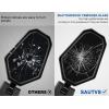imageSAUTVS Adjustable Folding Side Rear View Mirrors for Can Am Maverick Trail Sport Commander Premium Side Mirrors for CanAm Maverick Trail Sport Commander 20182025 Accessories2PCS 715003639
