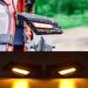 imageSAUTVS Adjustable Folding Side View Mirrors with Turn Signal Lights ampamp Metal Light Bar Brackets ampamp Metal Custom Door Handles for CanAm Maverick X3