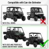 imageSAUTVS Aluminum Side Rearview Mirrors for CanAm Defender HalfWithout Doors HeavyDuty Adjustable Convex Side Rear View Mirrors for CanAm Defender HD5 HD7 HD8 HD9 HD10 20162025 Accessories 2PCS