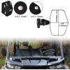 imageSAUTVS Aluminum Side Rearview Mirrors for CanAm Defender HalfWithout Doors HeavyDuty Adjustable Convex Side Rear View Mirrors for CanAm Defender HD5 HD7 HD8 HD9 HD10 20162025 Accessories 2PCS