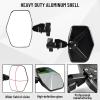 imageSAUTVS Aluminum Side Rearview Mirrors for CanAm Defender HalfWithout Doors HeavyDuty Adjustable Convex Side Rear View Mirrors for CanAm Defender HD5 HD7 HD8 HD9 HD10 20162025 Accessories 2PCS