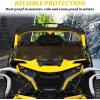 imageSAUTVS Dark Tinted Front Half Windshield for CanAm Maverick R Tinted Dustproof Durable Front half Windscreen for Can Am Maverick R MAX X RS 2024 Models Accessories