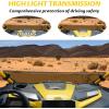 imageSAUTVS Dark Tinted Front Half Windshield for CanAm Maverick R Tinted Dustproof Durable Front half Windscreen for Can Am Maverick R MAX X RS 2024 Models Accessories