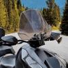 imageSAUTVS Dark Tinted Wider Adventure Adjustable Windshield for CanAm Ryker XXL Front Tinted Dustproof Durable Hard Coated Windshield for Can Am Ryker All Models Accessories Replace 219401032