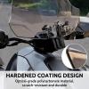 imageSAUTVS Dark Tinted Wider Adventure Adjustable Windshield for CanAm Ryker XXL Front Tinted Dustproof Durable Hard Coated Windshield for Can Am Ryker All Models Accessories Replace 219401032