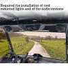 imageSAUTVS Defender Front Roof Liner Front Overhead Roof Liner Speaker Pods System for CanAm DefenderMax HD8 HD10 Accessories Replace 7150030981PCS