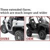 imageSAUTVS Extended Fender Flares Mud Flaps Wider XXL Mud Guards Extension for CanAm Commander ampamp Commander Max 800 1000 20112020 Accessories 8PCS Replace 715002451 715001013