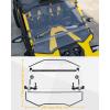 imageSAUTVS Flip Up Windshield Compatible with CanAm Maverick R MAX X RS 2024 Clear 15quot Hard Coated Poly Front Flip Windscreen Accessories Can be Closed Vented or Fully Open