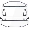 imageSAUTVS Flip Up Windshield Compatible with CanAm Maverick R MAX X RS 2024 Clear 15quot Hard Coated Poly Front Flip Windscreen Accessories Can be Closed Vented or Fully Open