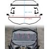 imageSAUTVS Flip Up Windshield Compatible with CanAm Maverick X3 XDS XRS Max Turbo R RR 20172025 Clear 15quot Hard Coated Poly Front Flip Windscreen Accessories Can be Closed Vented or Fully Open