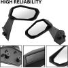 imageSAUTVS Folding Front Door Rear View Side Mirrors for Maverick X3 Adjustable Premium HighDefinition Side Mirrors for CanAm Maverick X3  MAX 20172025 Accessories 2PCS Replace 715004236