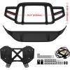 imageSAUTVS Front Bumper Guard with LED Light for CanAm Ryker Front Profile Bumper Guard Protector with LED Accent Light for Can Am Ryker 600 900 Sport Rally All Models Accessories Replace 219401108