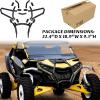 imageSAUTVS Front Bumper for CanAm Maverick R Combined Black Heavy Duty Full Coverage Front Brush Guard Protector for Can Am Maverick R MAX X RS 2024 Models Accessories Replace 715010071