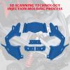 imageSAUTVS Front Central Hood Fender for CanAm Maverick X3 Black Front Fender Kit for Can Am Maverick X3 Max Turbo R RR 20172025 Accessories Replace 705010671 705014684