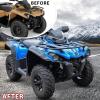 imageSAUTVS Front Fascia for CanAm Outlander 450 570 Black Combination Front Facia Kit Front Brush Guard Bumper for CanAm Outlander 450 500 570 L MAX 20152024 Accessories Replace 705009334