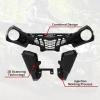 imageSAUTVS Front Fascia for CanAm Outlander 450 570 Black Combination Front Facia Kit Front Brush Guard Bumper for CanAm Outlander 450 500 570 L MAX 20152024 Accessories Replace 705009334