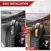 imageSAUTVS Front Fender LED Lights for Can Am Ryker Smoked Black Fender Lights Wheel Lights Fender Reflectors with LED Turn Signals ampamp Running Lights for the CanAm Ryker 20192024 Accessories 2PCS