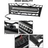 imageSAUTVS Front Mesh Grille with LED Light for CanAm Defender Front Bumper Mesh Grill with Adjustable LED Light Bar for CanAm Defender MAX HD5 HD7 HD8 HD9 HD10 20202025 Accessories