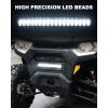 imageSAUTVS Front Mesh Grille with LED Light for CanAm Defender Front Bumper Mesh Grill with Adjustable LED Light Bar for CanAm Defender MAX HD5 HD7 HD8 HD9 HD10 20202025 Accessories