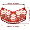 imageSAUTVS Front Red Grille with LED Light for Maverick X3 New Red Premium Front Bumper Mesh Grill with LED Light Bar for CanAm Maverick X3 MAX Turbo R 20172025 Accessories