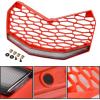 imageSAUTVS Front Red Grille with LED Light for Maverick X3 New Red Premium Front Bumper Mesh Grill with LED Light Bar for CanAm Maverick X3 MAX Turbo R 20172025 Accessories