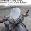 imageSAUTVS Front Windshield for CanAm Ryker Adjustable Front Translucent Clear Hard Coated Wind shield for Can Am Ryker 600 900 Sport ampamp Rally Edition All Models Accessories 1PC Replace 219401032