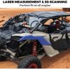 imageSAUTVS Left ampamp Right Fender Deflector for CanAm X3 MAX Black Plastic Rear Fender Deflector Kit for Can Am Maverick X3 XDS XRS MAX Turbo R 20172025 Accessories 2PCS Replace 705009511 705009512