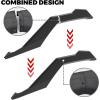 imageSAUTVS Left ampamp Right Fender Deflector for CanAm X3 MAX Black Plastic Rear Fender Deflector Kit for Can Am Maverick X3 XDS XRS MAX Turbo R 20172025 Accessories 2PCS Replace 705009511 705009512