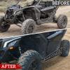 imageSAUTVS Nerf Bars Rock Sliders for Can Am X3 Turbo R RR 1725 Combined Side Bumper Protector Guard Side Steps Nerf Bars Tree Kickers for CanAm Maverick X3 Turbo R RR 20172025 Accessories 2 Seaters