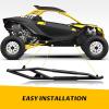 imageSAUTVS Nerf Bars Rock Sliders for CanAm Maverick R Combined Side Bumper Protector Guard Side Steps Nerf Bars Tree Kickers for Can Am Maverick R X RS 2024 Accessories2 Seaters Replace 715007170