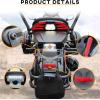 imageSAUTVS Rear Fender Extender for Can Am Spyder F3 20152025 Rear Short Fender with License Plate Holder LED Plate Light Street Legal Kit for Spyder F3 F3S 20152025 Accessories Replace 219400597