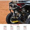 imageSAUTVS Rear PreRunner Bumper for CanAm Maverick R Combined Black Rear Brush Guard Protector Heavy Duty Rear Bumper for Can Am Maverick R MAX X RS 2024 Models Accessories Replace 715007172