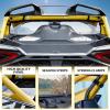 imageSAUTVS Rear Windshield for CanAm Maverick R 2024 2025 Back Full Windscreen Clear Lightly Durable PC Window for Can Am Maverick R MAX X RS 2024 2025 All Models Accessories