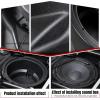 imageSAUTVS Speaker Panels for CanAm Maverick X3 10quot Under Seat Speaker Pods Enclosures Kit for Can Am Maverick X3 MAX 20172025 All Model Accessories 1PC Passenger or Driver Side