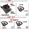 imageSAUTVS Speaker Panels for CanAm Maverick X3 10quot Under Seat Speaker Pods Enclosures Kit for Can Am Maverick X3 MAX 20172025 All Model Accessories 1PC Passenger or Driver Side