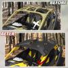 imageSAUTVS Sport Roof Hard Top for CanAm Maverick R Dustproof Heavy Duty Poly 2Piece Combination Hard Roof Top Sun Visor for Can Am Maverick R X RS 2024 Accessories Replace 705015973 705015974