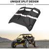 imageSAUTVS Sport Roof Hard Top for CanAm Maverick R Dustproof Heavy Duty Poly 2Piece Combination Hard Roof Top Sun Visor for Can Am Maverick R X RS 2024 Accessories Replace 705015973 705015974