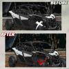 imageSAUTVS Sport Roof Hard Top for CanAm Maverick X3 4 Pieces Combination Hard Roof Top Sun Visor for Can Am Maverick X3 MAX 20172025 Accessories Replace OEM 715003750 715003749