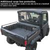 imageSAUTVS TPE Cargo Bed Mat Liner ampamp Cargo Bed Rails Kit for Can Am Defender HD5  HD8  HD10  MAX