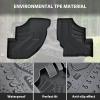 imageSAUTVS TPE Front Row Floor Liners Floor Mats for Can Am CommanderMaverick 20122020 Accessories All Weather Protection Slush Mats
