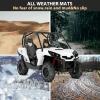 imageSAUTVS TPE Front Row Floor Liners Floor Mats for Can Am CommanderMaverick 20122020 Accessories All Weather Protection Slush Mats