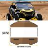 imageSAUTVS Vented Front Full Windshield for CanAm Maverick R Hard Coated Poly Vented Front Full Windshield Windscreen Window for Can Am Maverick R MAX X RS 2024 Models Accessories