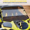 imageSAUTVS Vented Front Full Windshield for CanAm Maverick R Hard Coated Poly Vented Front Full Windshield Windscreen Window for Can Am Maverick R MAX X RS 2024 Models Accessories