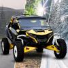 imageSAUTVS Vented Front Full Windshield for CanAm Maverick R Hard Coated Poly Vented Front Full Windshield Windscreen Window for Can Am Maverick R MAX X RS 2024 Models Accessories