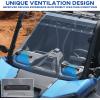 imageSAUTVS Vented Full Front Windshield for CanAm Commander Clear Dustproof Durable Hard Coat Poly Vented Front Full Windshield for Can Am Commander ampamp MAX 20212025 Accessories